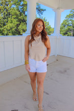 Load image into Gallery viewer, Clea Sleeveless Halter Top- Champagne
