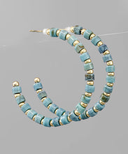 Load image into Gallery viewer, Color Beads Hoops
