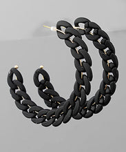 Load image into Gallery viewer, Flat Chain Hoops
