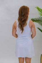 Load image into Gallery viewer, Essential Active Dress with Shorts- White
