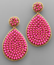 Load image into Gallery viewer, Beaded Teardrop Earrings
