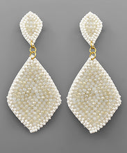 Load image into Gallery viewer, Bead Rhombus Dangle Earrings
