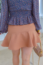 Load image into Gallery viewer, Macy Belted Mini Skort- Tan
