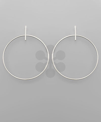 Bar & Circle Earrings