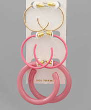 Load image into Gallery viewer, Color Multi Hoops Set
