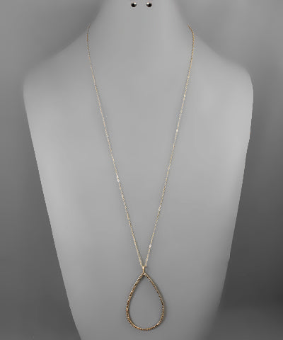 Teardrop Crystal Necklace