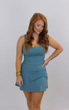 Load image into Gallery viewer, High Waist Pleat Athletic Skort- Teal
