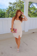 Load image into Gallery viewer, Elsie Square Neck Mini Dress- Cream
