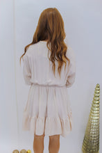 Load image into Gallery viewer, Remember Me V Neck Dress- Cream

