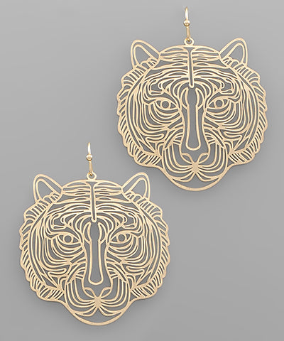 Tiger Filigree Earrings