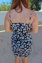 Load image into Gallery viewer, Breanna Cowl Neck Slit Dress- Black
