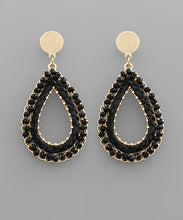 Load image into Gallery viewer, Braided Raffia Teardrop Earrings
