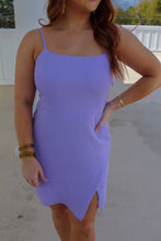 Load image into Gallery viewer, Elsie Square Neck Mini Dress- Lavender
