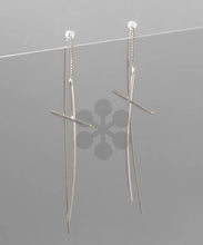 Load image into Gallery viewer, Cross Drop Earrings

