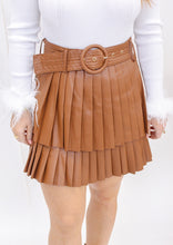 Load image into Gallery viewer, Becoming Bold Pleated Leather Skirt
