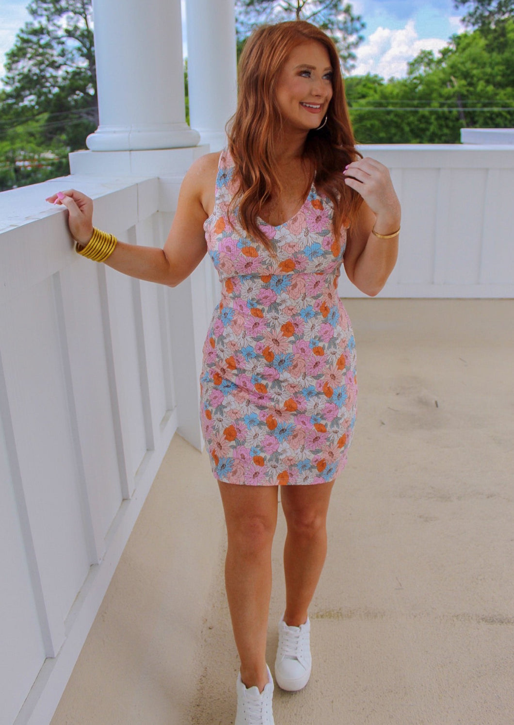 Blossom Cross Back Mini Dress