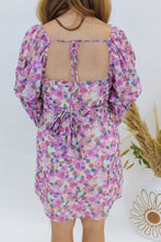 Load image into Gallery viewer, Cosmos Floral Mini Dress- Lavender
