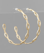 Load image into Gallery viewer, Chain Hoops
