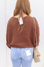 Load image into Gallery viewer, Chill Day Long Sleeve Sweater- Brown
