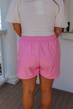 Load image into Gallery viewer, Dolly Leather Drawstring Shorts- Pink
