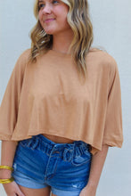 Load image into Gallery viewer, Nikkia Oversized Dolman Short Sleeve Tee- Brown
