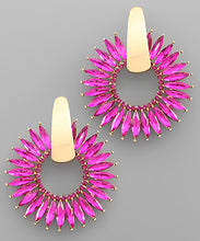 Load image into Gallery viewer, Stone Flower Earrings
