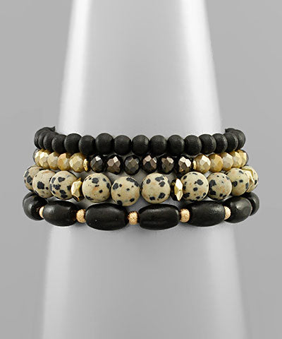 3 Stack Beaded Bracelets