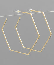 Load image into Gallery viewer, 50mm Hexagon Hoops
