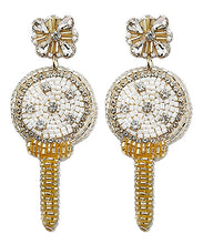 Load image into Gallery viewer, Beaded Golf Ball &amp; Tee Earrings
