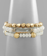 Load image into Gallery viewer, Oval Charm Row Beads Bracelet
