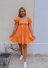 Load image into Gallery viewer, Summer Sun Babydoll Dress- Orange
