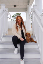 Load image into Gallery viewer, Diana Suede Button Up Jacket- Ecru
