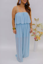 Load image into Gallery viewer, Stacy Square Neck Jumpsuit- Baby Blue
