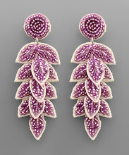 Load image into Gallery viewer, Bead Leaf Earrings
