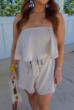 Load image into Gallery viewer, Dance Again Tired Ruffle Romper- Cream
