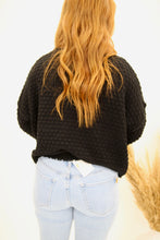 Load image into Gallery viewer, Leisure Time Long Sleeve Sweater- Black
