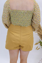 Load image into Gallery viewer, Eyelets Lace Up Wrap Skort- Camel
