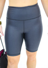 Load image into Gallery viewer, Foil Highwaist Biker Shorts
