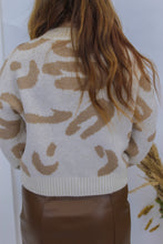 Load image into Gallery viewer, Come Over Cheetah Sweater- Cream
