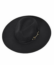 Load image into Gallery viewer, Leather Strap Wide Brim Hat
