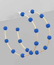 Load image into Gallery viewer, Wood Ball Bead Hoops
