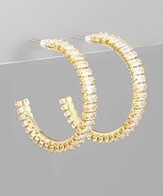 Load image into Gallery viewer, 35mm CZ Hoops
