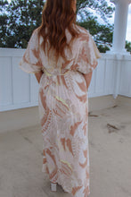 Load image into Gallery viewer, Flower Power Deep V Maxi- Taupe
