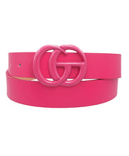 Load image into Gallery viewer, Tone on Tone Buckle Belt
