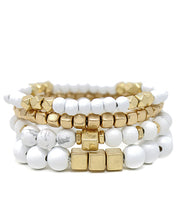 Load image into Gallery viewer, 4 Row Wood Bracelet
