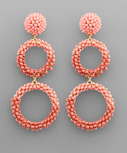 Load image into Gallery viewer, Seed Beads Double Circle Earrings
