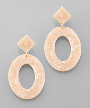 Load image into Gallery viewer, Rhombus Oval Earrings
