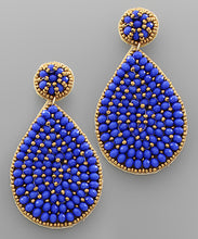 Load image into Gallery viewer, Beaded Teardrop Earrings
