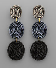 Load image into Gallery viewer, Bead Oval Drop Earrings
