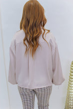 Load image into Gallery viewer, Passion Satin Pearl Button Up- Champagne
